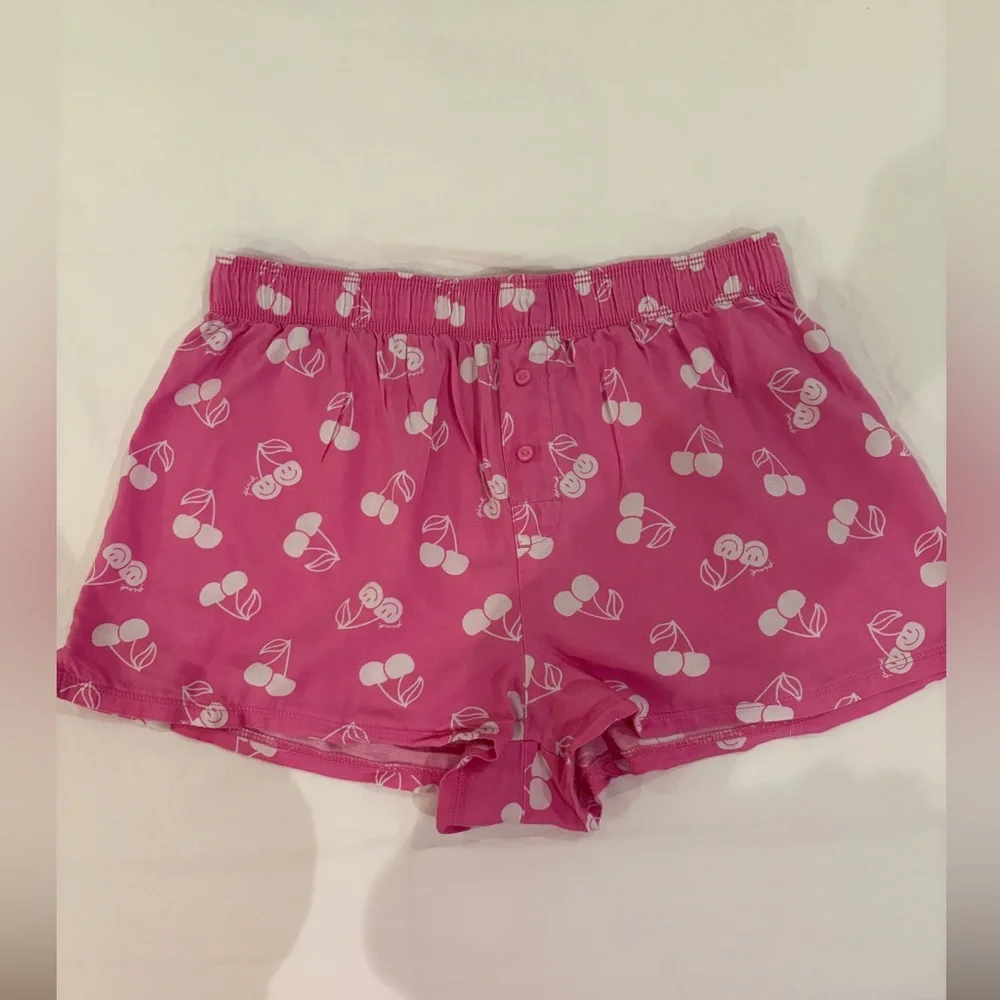 PINK Victoria's Secret Cherry Print Shorts - Picture 1 of 3